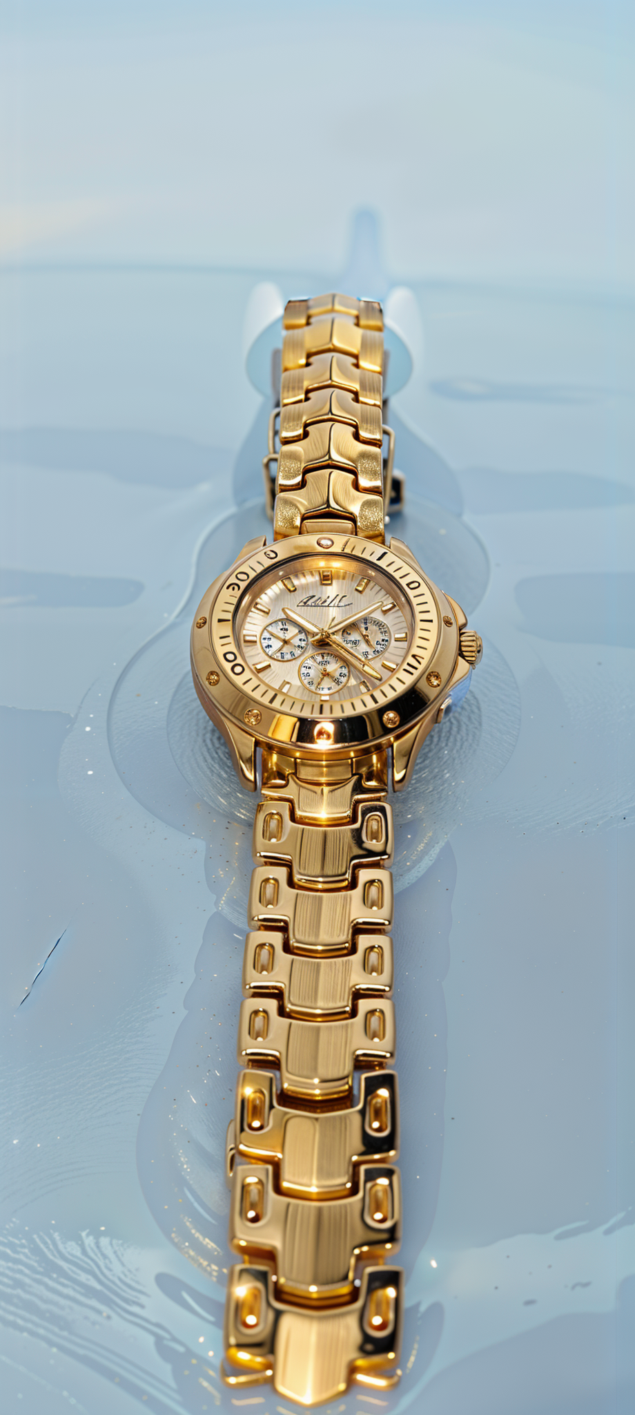 Opulent Gold Miniature Charm Women's Wristwatch
