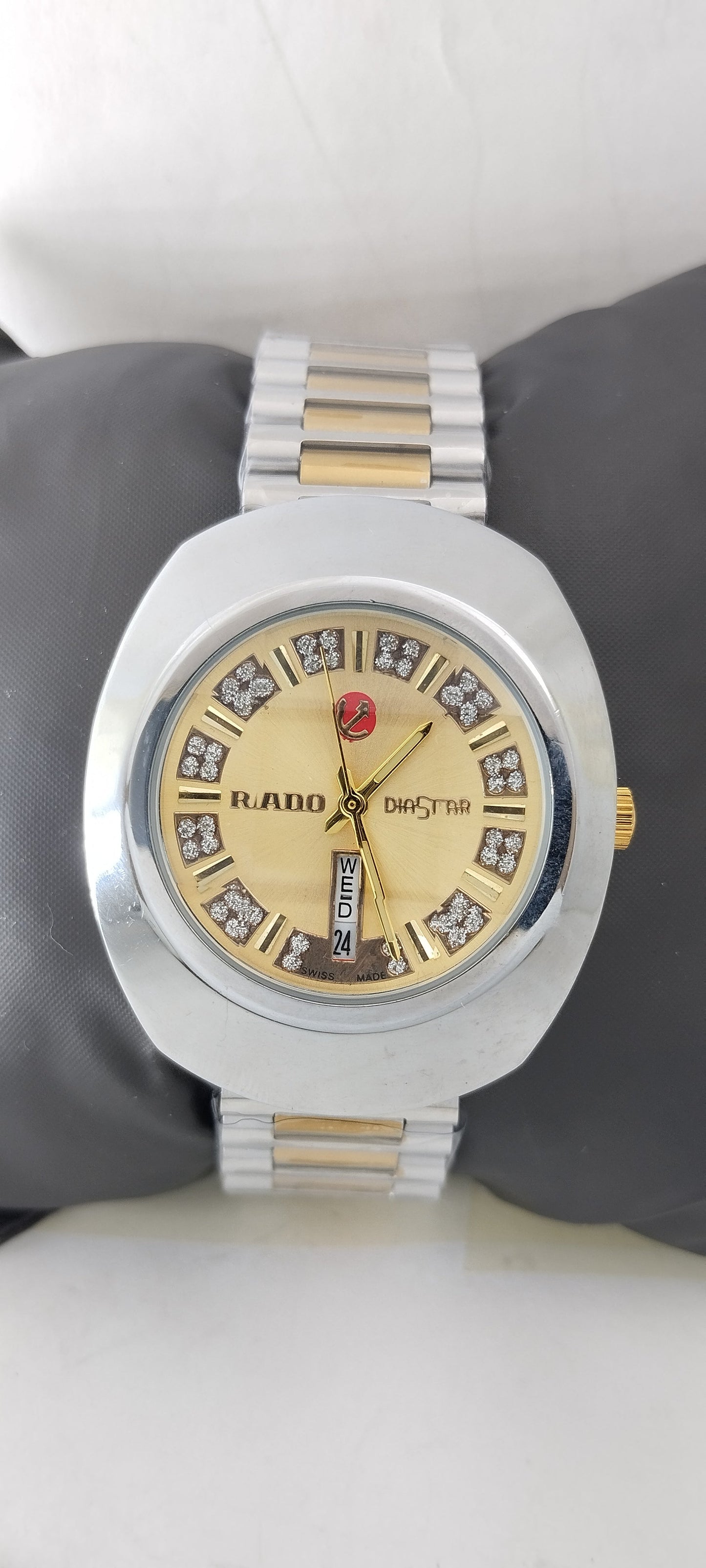 Gold & Silver Gold Dial RDO-Branded Watch For Men