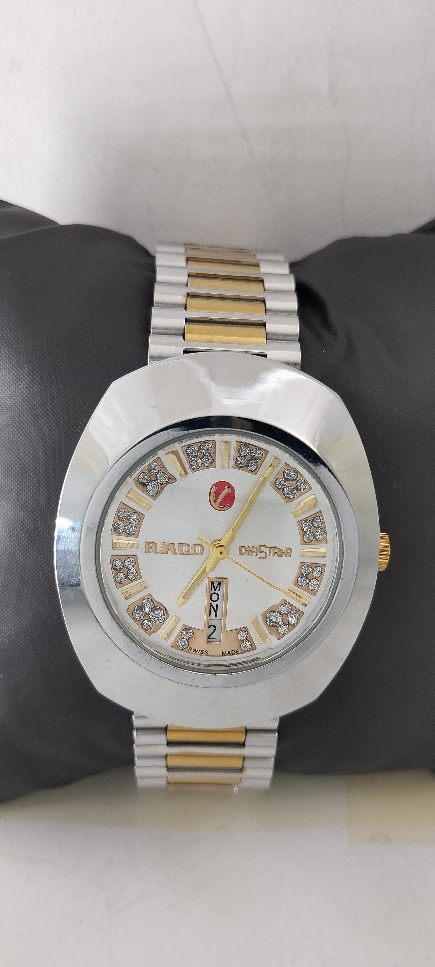 Gold & Silver White Dial RDO-Branded Watch For Men