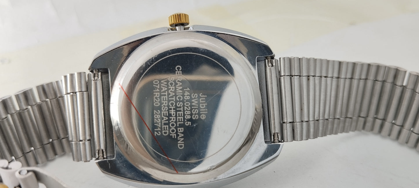 Gold & Silver Gold Dial RDO-Branded Watch For Men