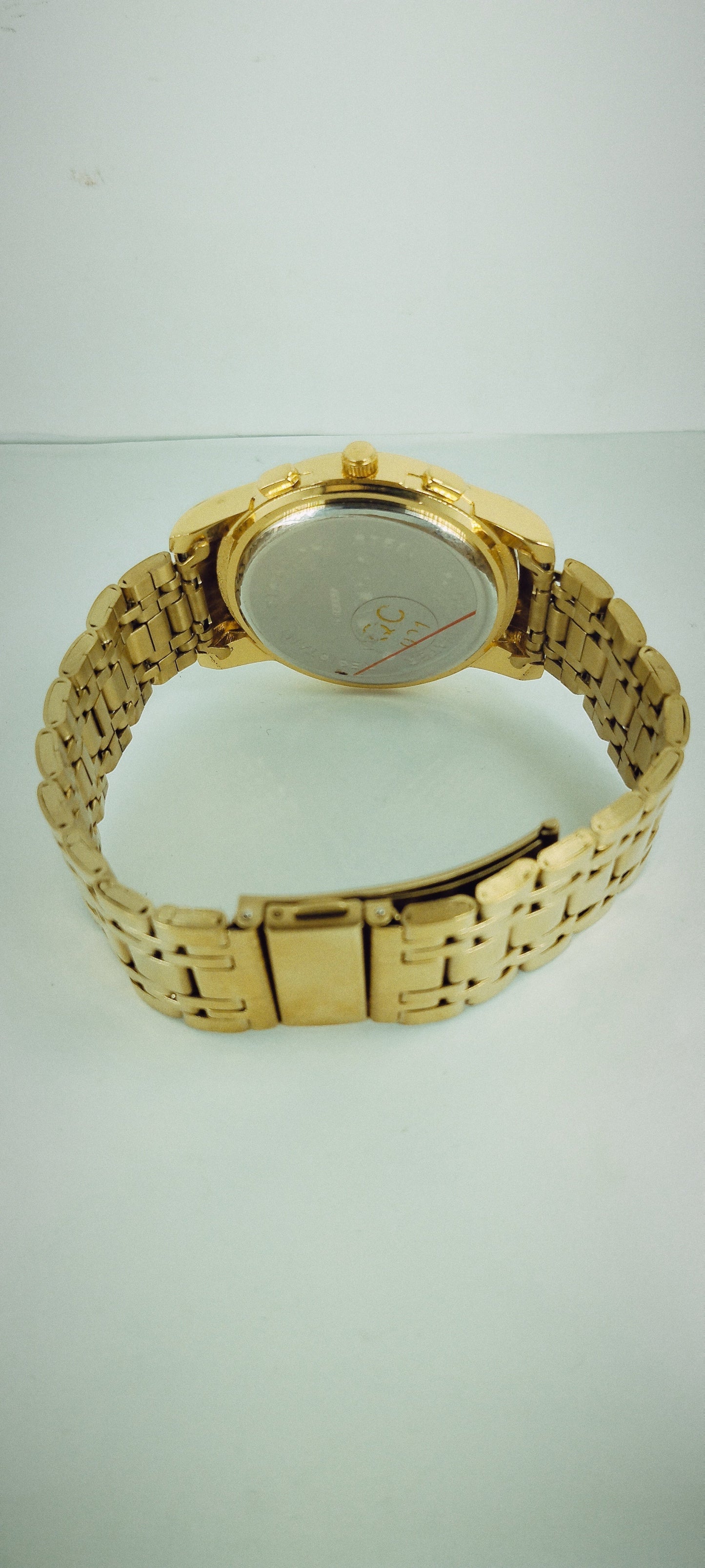 Glorious Gold Semi-Skeleton Chain Watch For Men