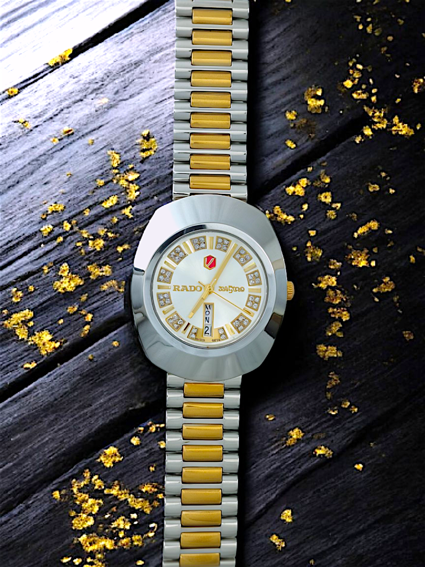 Gold & Silver White Dial RDO-Branded Watch For Men
