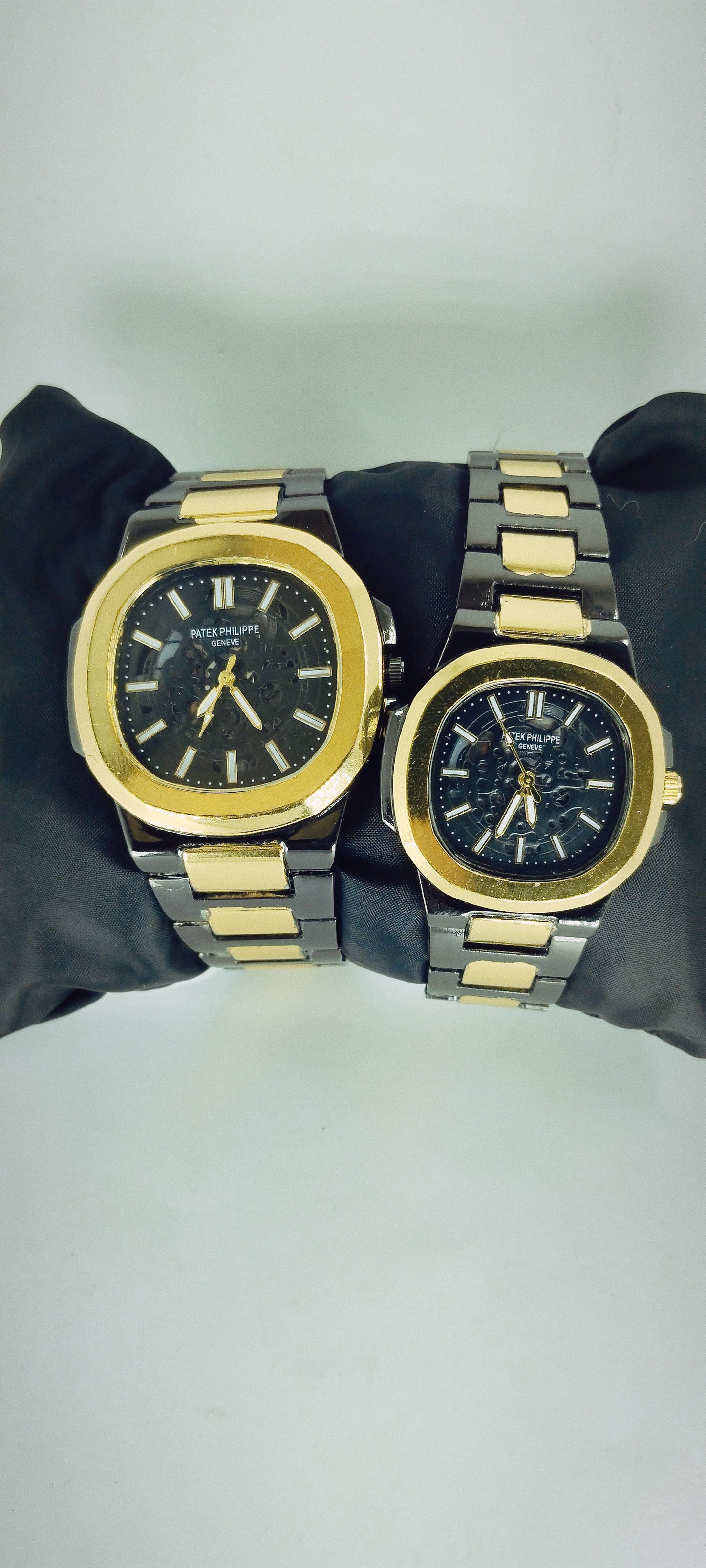 Gold & Black PP Pair Watch For Two