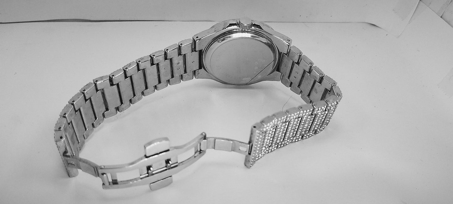 Iced Out Silver Diamonds PP Automatic Watch For Men