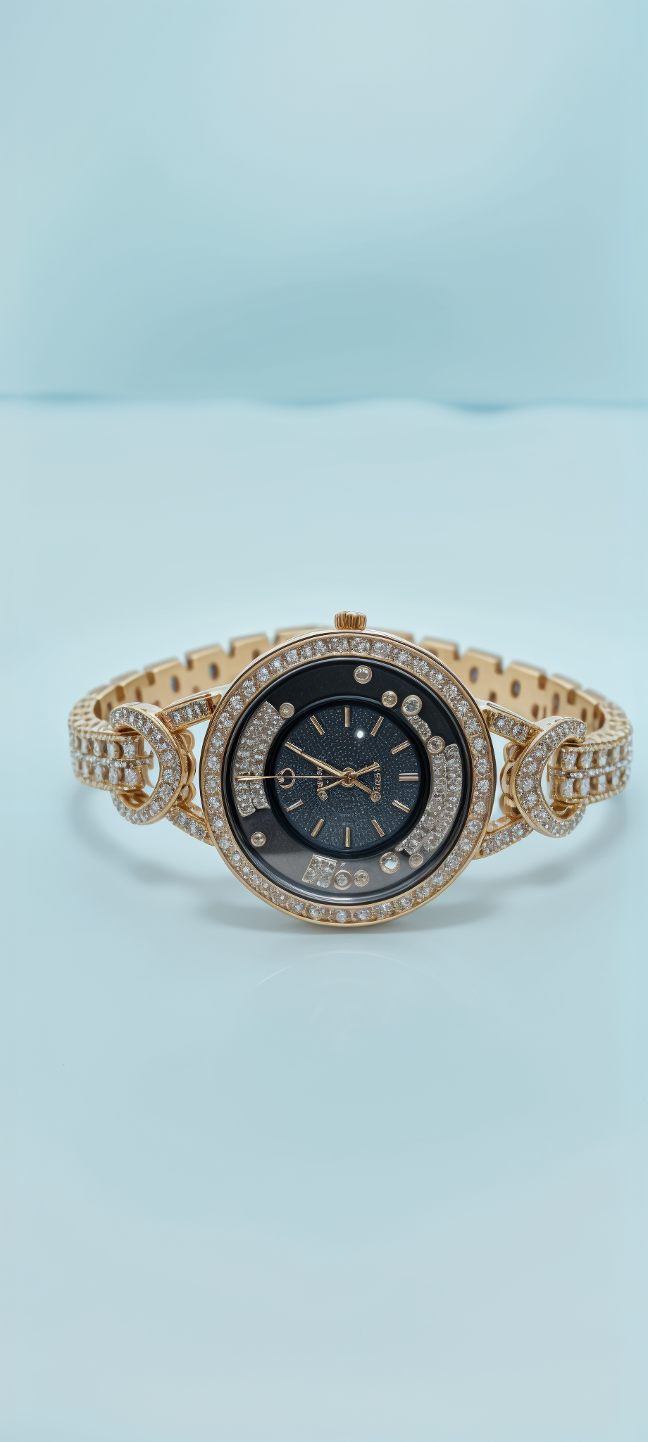 Royal Rose Gold Diamond Watch For Women