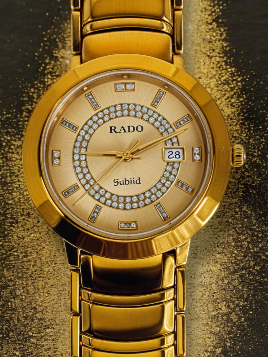 Opulent Gold Branded Chain Watch For Men