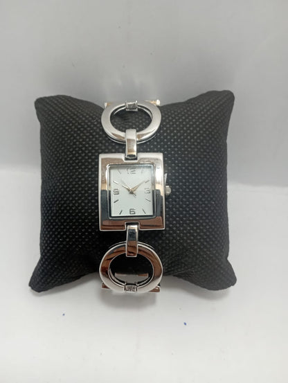 Silver Jewellery Watch For Women